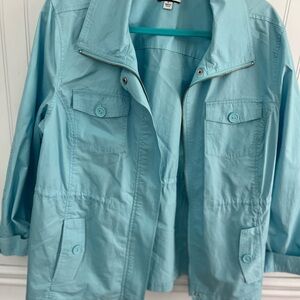 Croft & Barrow Aqua Utility Jacket